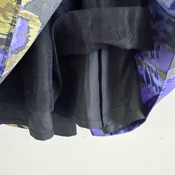 Becky & Max Black and Purple Floral Dress | 8 - Picture 5 of 8